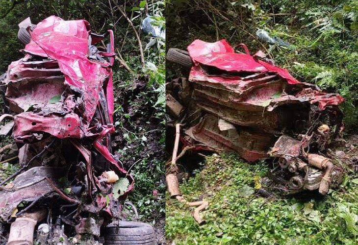 Salto del Tequendama fotos del carro en que 2 personas cayeron al vacío