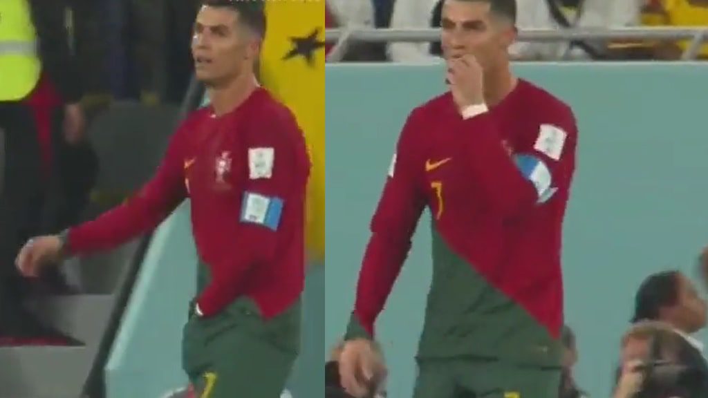 Video Cristiano Ronaldo Mete Las Manos En Su Pantaloneta