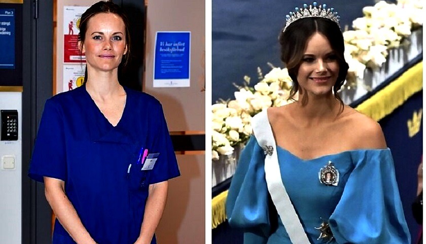 Princesa de Suecia y ahora enfermera combatiendo el coronavirus
