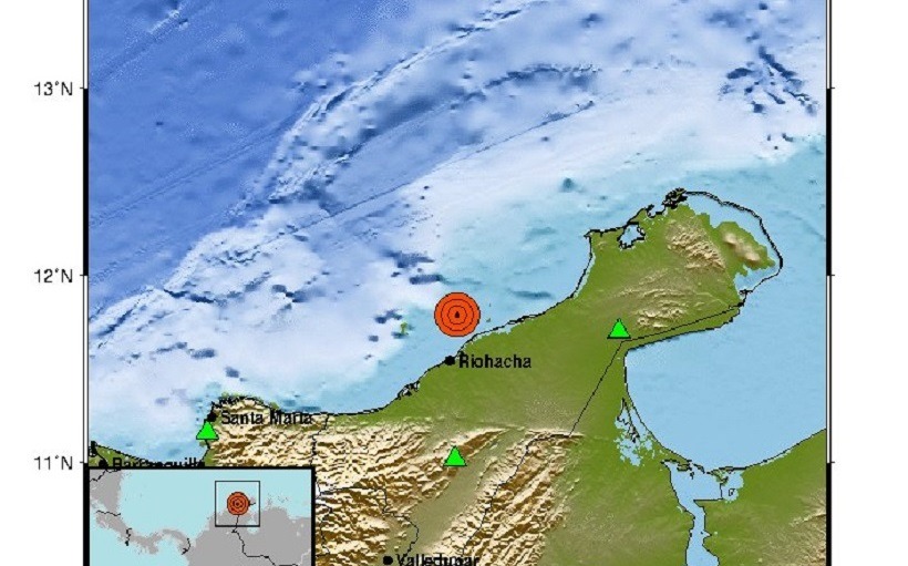 Temblor en el Mar Caribe se sintió en varias regiones costeras de Colombia