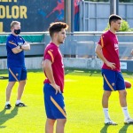 Barcelona: último entrenamiento de la semana- sin Messi que no se ha hecho la prueba Covid