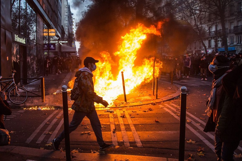 Protestas en paris