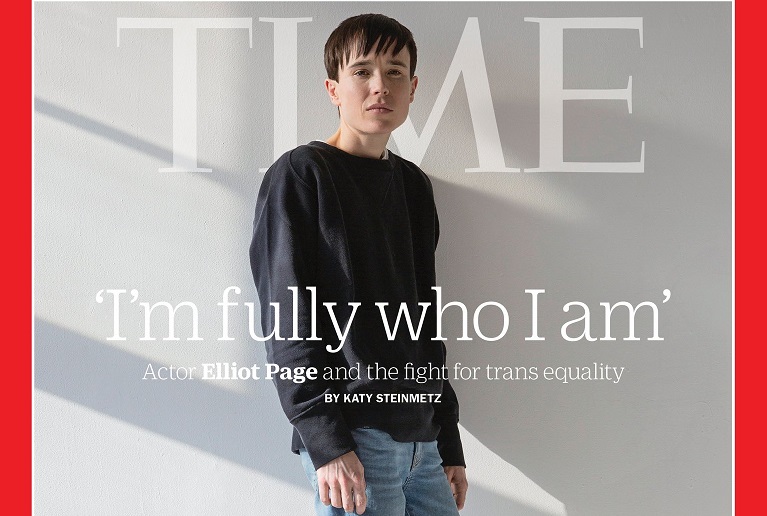 Elliot Page en portada de marzo- abril de la revista Time