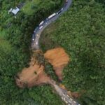 Impresionantes imágenes del cierre en Pasto - Chachagui por deslizamientos