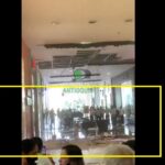 Parte de techo se desprende y cae sobre persona en Centro Comercial Florida