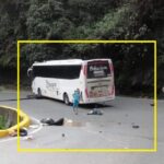 Pareja de motociclistas muere tras chocar con bus en vía Calarcá – Cajamarca