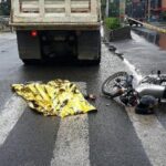 Muere motociclista tras choque con volqueta cerca al Parque del Artista