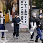 Tres heridos por arma blanca en una universidad tokiota en el inicio de la Selectividad