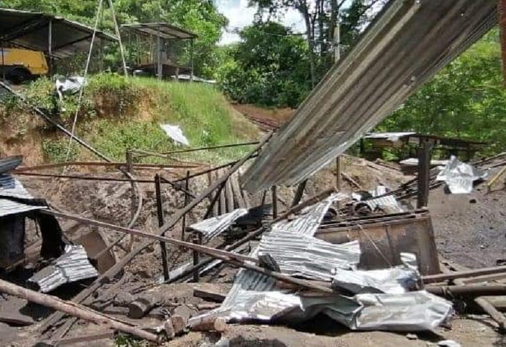 14 mineros quedaron atrapados en socavón tras una explosión, en El Zulia