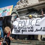 Protesta en París contra la violencia policial en vispera de las legislativas