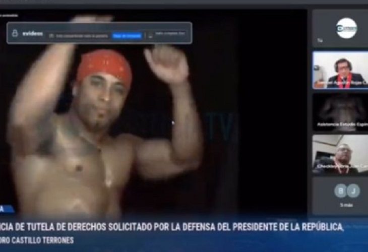 Video de un stripper se coló en presentación de Benji Espinoza, abogado de Castillo