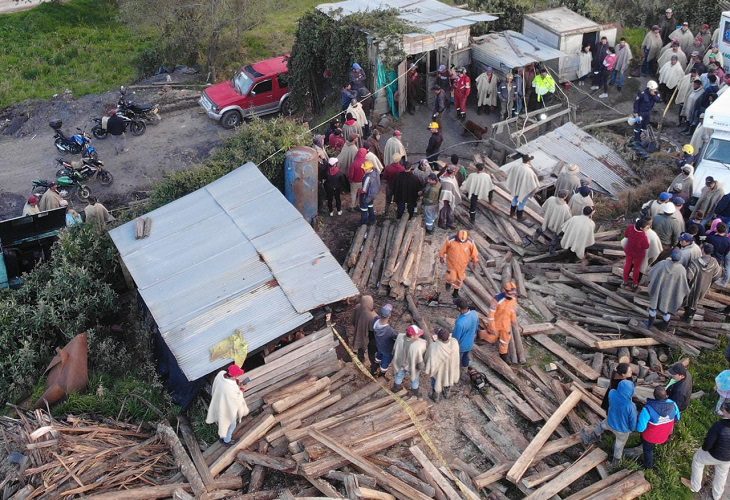 Colapso de una mina en Lenguazaque deja nueve atrapados