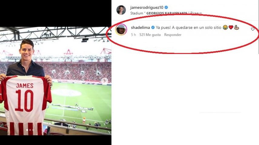  Hasta Shannon de Lima le pide a James Rodríguez que se "ajuicie" 