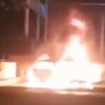Conductor muere incinerado tras chocar en su carro contra el peaje Los Garzones