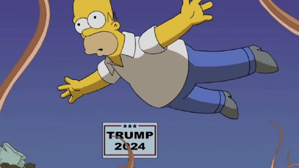 'Los Simpson' predicción -postulación presidencial de Trump 2024