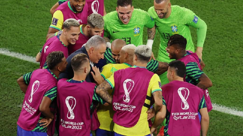 Tite- celebración de Brasil vs Corea del Sur 