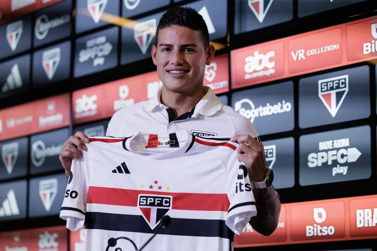 James Rodríguez presentado con el Sao Paulo: Era un sueño poder jugar aquí en Brasil