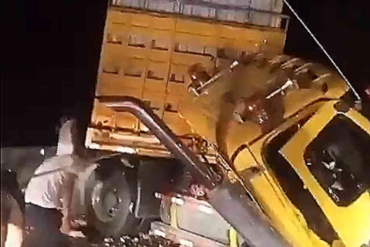 Dos camiones se estrellaron y causaron la muerte de tres personas en Cimitarra