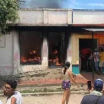 Vandalismo y violencia en Gamarra: queman sede de la Registraduría a un día de las elecciones-cinco capturados