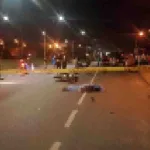 motociclista- Un muerto tras choque entre bus y moto en la Autopista Medellín-Bogotá