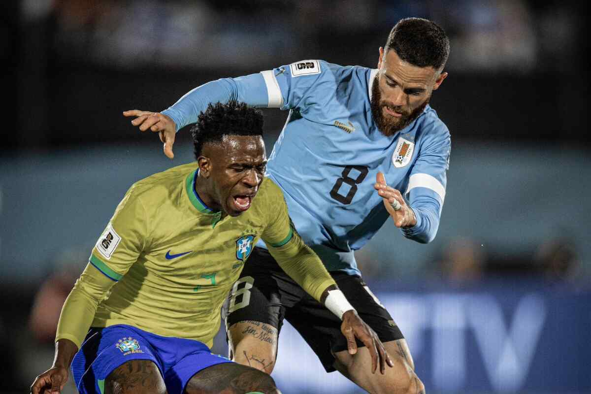 Uruguay venció a Brasil 2-0 en el estadio centenario de Montevideo, la noche del martes 17 de octubre de 2022 eliminatorias sudamericanas