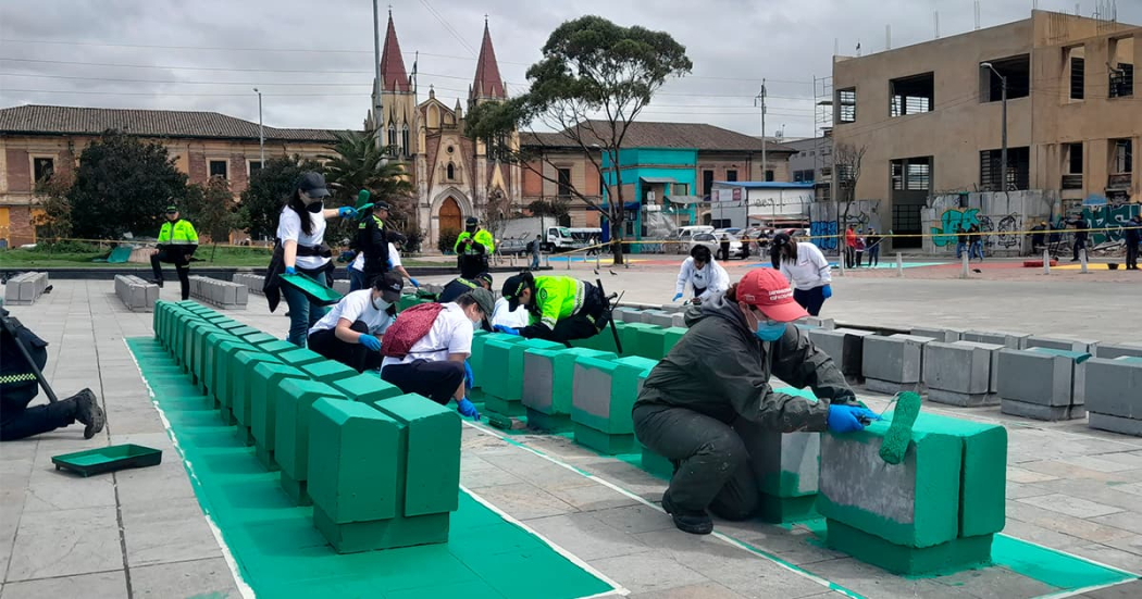 La Plaza España se llenó de color y recuperó 4.600 metros cuadrados de espacio