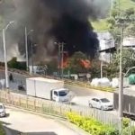 Dos heridos tras incendio en planta de gasolina de Zeuss en Girardota