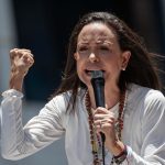 María Corina Machado reaparece en una protesta en Caracas tras 133 días de clandestinidad