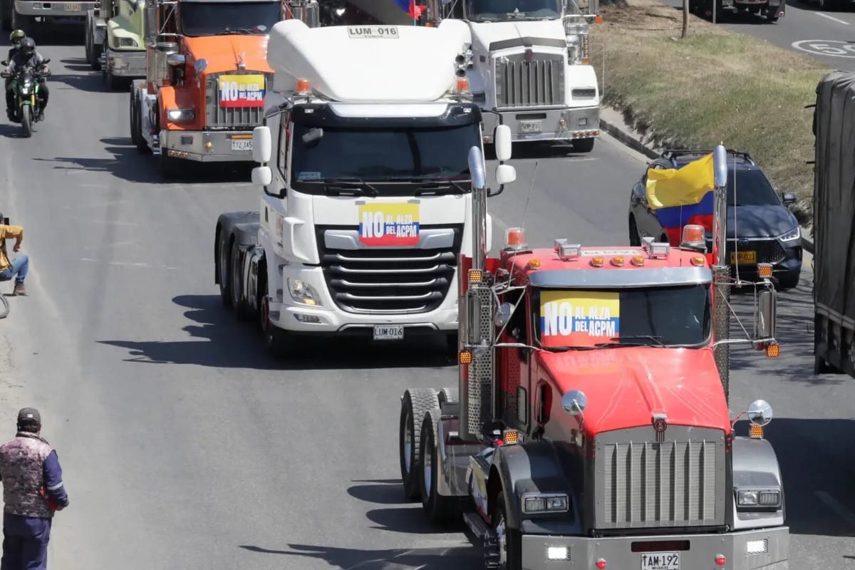 Nuevo paro de camioneros en Colombia bloqueará vías desde Santander